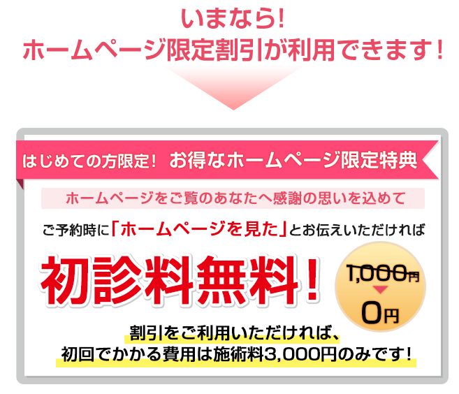 初回3000円
